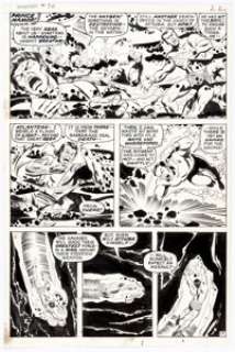 Sal Buscema and Berni Wrightson Sub-Mariner #36 Story Page 17 Original Art (Marvel Comics, 1971).  The interesting - | Heritage