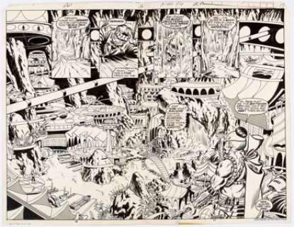 Jim Craig Master of Kung Fu #63 Double Splash Pages 16 and 17 Original Art (Marvel Comics, 1978). Jim Craig turns - | Heritage