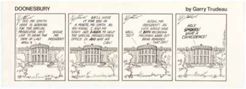 Garry Trudeau Doonesbury Daily Comic Strip Original Art dated 12-24-73 (Universal Press Syndicate, 1973). This - | Heritage
