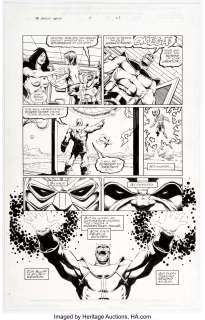 Jim Starlin and Al Milgrom Infinity Abyss #6 Story Page 23 Thanos Original Art (Marvel, 2002). Gamora appears in - | Heritage