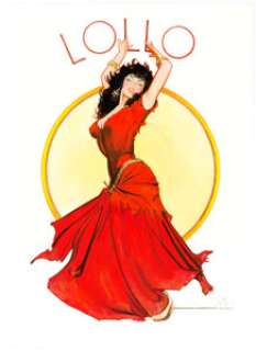 Jim Silke Lollo Illustration Gina Lollobrigida Original Art (2005). The entrancing Esmeralda dances as played by - | Heritage