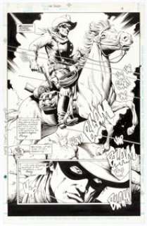 Tim Truman and Rick Magyar The Lone Ranger and Tonto #1 Story Page 18 Original Art (Topps, 1994).... | Heritage