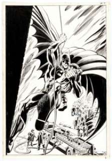 Irv Novick and Dick Giordano Batman#221 Splash Page 3 Original Art (DC). The Batman swings into action on this - | Heritage