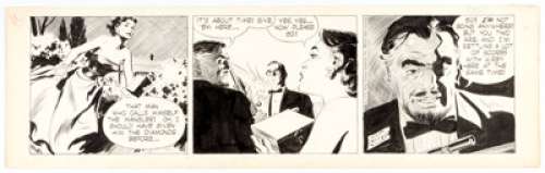 Alex Raymond Rip Kirby Daily Comic Strip Original Art dated 4-16-56 (King Features Syndicate, 1956).... | Heritage