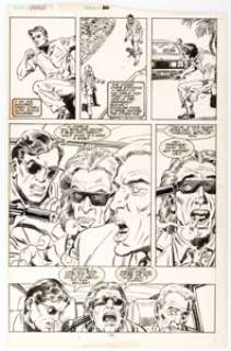 Shea Anton Pensa and Gerry Talaoc The Punisher #20 Story Page 11 Original Art (Marvel, 1989). Frank Castle shakes -