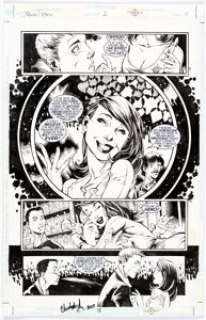 Justiniano and Chris Ivy Beast Boy #1 Page 18 Original Art (DC, 2000).  Beast Boy encounters a fan on this page -