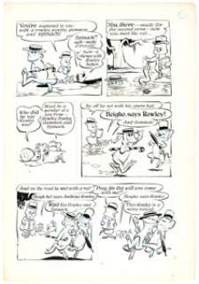 Walt Kelly Pogo Peek-a-Book (nn) Story Page 6 Original Art (Simon and Schuster, 1955).... | Heritage