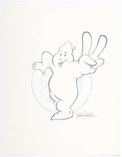 Thom Enriquez Ghostbusters II Logo Concept Illustration Original Art (Columbia, 1989). An alternate design for the - | Heritage