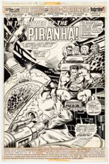 Ron Wilson and John Tartaglione Marvel Two-In-One #28 Splash Page 1 Original Art (Marvel, 1977).... | Heritage