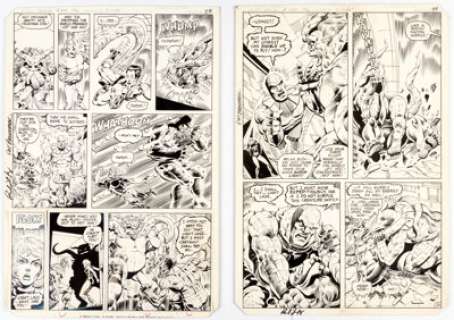 Pat Broderick And Bruce Patterson | Legion of Super-Heroes #284 Story Pages 24 and 25 Orginal Art (DC, 1982). | Heritage