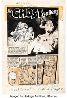 Alex Blum and Matt Baker - Ghost Comics #2 Story Page 1 Original Art (Fiction House, 1952).