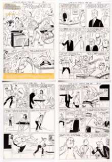 Harry Lucey | Life with Archie #92 Partial Story Original Art Group of 4 (Archie, 1969). | Heritage