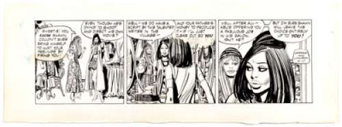Jorge Longaron | Friday Foster Daily Comic Strip Original Art dated 11-17-70 (Chicago Tribune Syndicate, 1970).... | Heritage