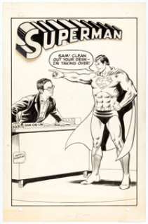 Murphy Anderson - Faux | Superman Cover Specialty Illustration Original Art (c. 1980s). | Heritage