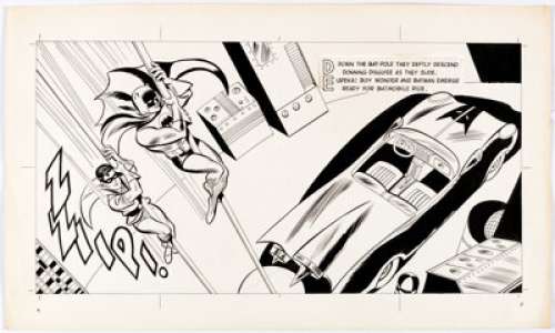 Batman And Robin: From Alfred To Zowie | Illustration Pages 2 and 3 Original Art (Western Publishing/Golden Press, 1966). | Heritage
