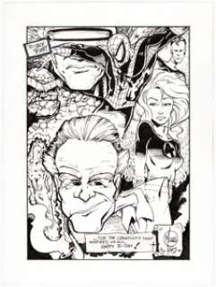 Bill Maus - Jack Kirby Tribute Original Art (1992).