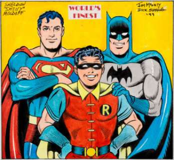 Jim Mooney, Dick Sprang, And Sheldon Moldoff | World’s Finest Illustration Original Art (1999). | Heritage