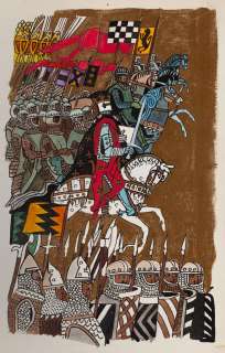 Zbigniew Rychlicki (1922 - 1989) | Zbigniew Rychlicki | "O Królu Arturze i Rycerzach Okrągłego Stołu", ilustracja, 1979 | Desa Unicum