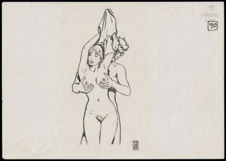 Manara, Milo | Dessin original  - Kama Sutra  - (1997) | Catawiki