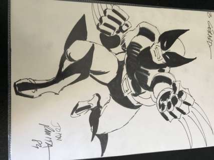 Rare Original Sketch By John Romita Senior | Wolverine  - Marvel Comics | Catawiki