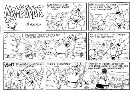 WOW – Momsemor Faret vild, søndagsside | ComicArt.dk