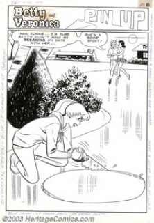 Dan DeCarlo - Original Art Pin-Up for Betty and Veronica #112 (Archie, 1964). Ah, Betty and Veronica ... the - | Heritage