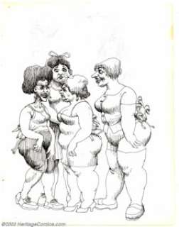 Robert Crumb - Original Sketches (undated, early ’60s). Can we talk? This sketch page, pulled directly from one of - | Heritage