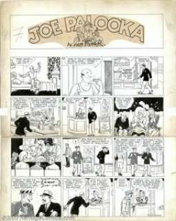 Ham Fisher - Original Art Comic Strip Art for Joe Palooka Sunday (6/2744?). We’re not sure of the exact date of - | Heritage