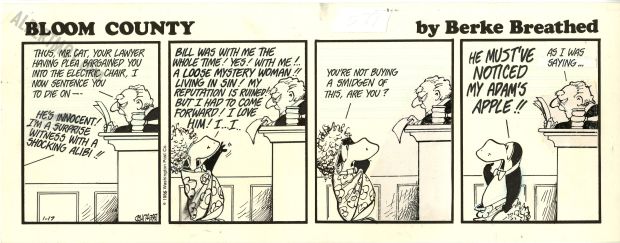 Berke Breathed - Bloom County Page 1-17-1986