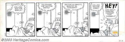 Dan DeCarlo - Original Comic Strip Art for Willie Lumpkin Daily, Group of 2 (Publisher’s Syndicate, 1960s). Stan - | Heritage