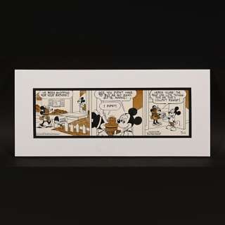 255. Original Hand-Drawn Comic Strip by Carson Van Osten, 1982 / MICKEY MOUSE (COMIC STRIP) | Propstore