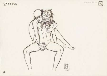 Manara, Milo | Dessin original (p.62)  - Kama Sutra  - (1997) | Catawiki