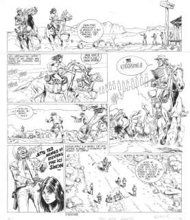 Planche originale 3 de Capitaine Apache parue dans PIF n°459 par Michel ROUGE
