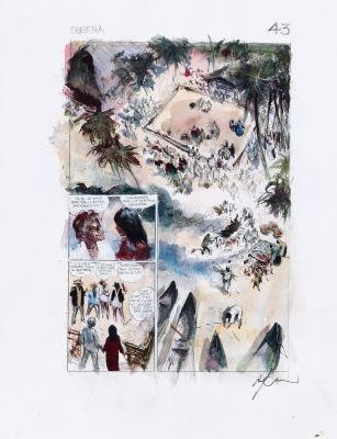 Follet | Shelena, planche préparatoire n°43 à la… | AZ auction
