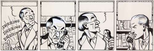 Jacobs | Blake et Mortimer, strip Ã  l’encre de Chine de 4 … | Banque Dessinée