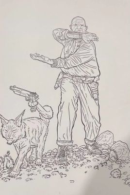 Shaolin Cowboy illustration by Geoff Darrow | DiTullio Art Collective