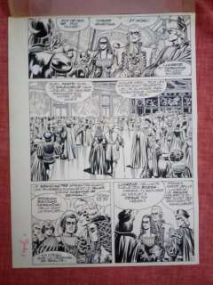 Jean-Yves Mitton - Original Title Page Art + Colour Layer  - Mikros Episode #19  - Page 6  - (1982)