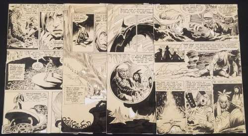 (4) Fire Hair Original Story Art Pages, 1970, DC | Weiss Auctions