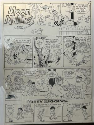 Moon Mullins Original Art Top piece 12.5"x17" bottom 10.5"x17" | eBay US (Buy It Now)