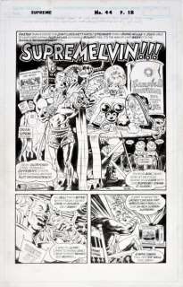 Veitch, Rick (1951) | Supreme. SupreMelvin !!! Encre de Chine sur papier... | Coutau Bégarie