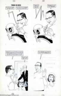 Dave Berg - Original Art Panel Pages for MAD’s "Dave Berg Looks at People" (EC, Undated). Dave Berg - | Heritage