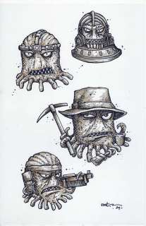 Kevin Eastman | Neca Utroms – Original Art For Mirage Studios Inspired Collectibles Line | Kevin Eastman