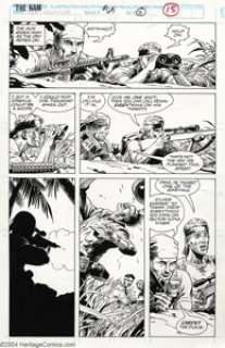 Russ Heath - Original Art for The Nam #65, pages 6 and 11 (Marvel, 1989). Two beautifully illustrated pages by - | Heritage