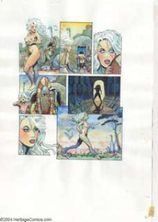 Arthur Suydam - Penthouse Comics #2, page 51 "Libby" Original Art (Penthouse, 1994). Libby looks behind - | Heritage