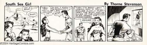 John Forte - South Sea Girl Daily Comic Strip Original Art, undated (Phoenix Features, circa 1953). John Forte, - | Heritage