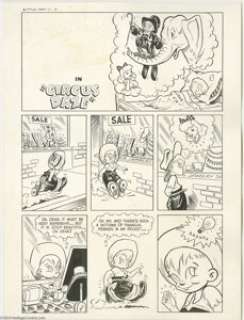 Mo Leff (attributed) - Little Max #1 Complete 6-page Story "Circus Daze" Original Art (Harvey, 1949). - | Heritage