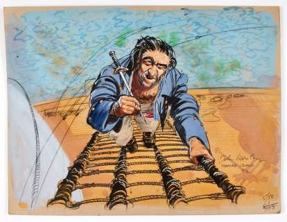 Treasure Island twelve original artworks (1972) painted and signed by… | Comic Book Auctions ltd