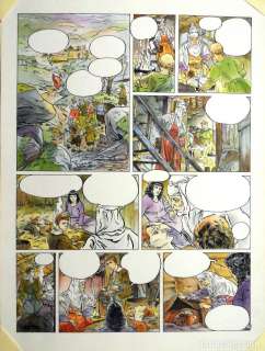 Daniel Redondo. Original a color de La marque de la sorcière. La louve. PÃ¡gina 29.