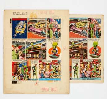 Eagle/Dan Dare original artwork (1957) drawn and signed by Frank… | Comic Book Auctions ltd