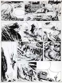 Vance | Bruno Brazil, planche n°44 Ã  l’encre de Chine de… | Banque Dessinée